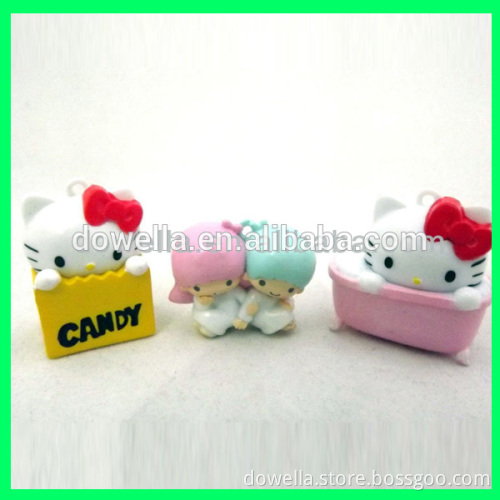 OEM toy cartoon/ 3D plastic Promotional figures toy/pvc figurine,Hello Kitty figurine